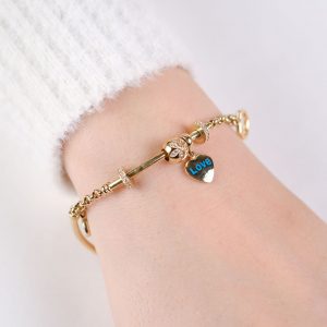 Cetaş 14K Italian Evil Eye-motif Bracelet