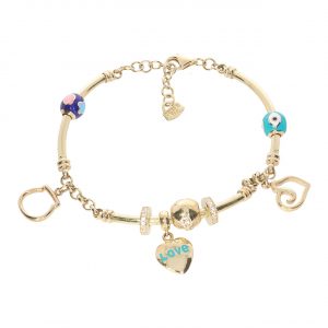 Cetaş 14K Italian Evil Eye-motif Bracelet