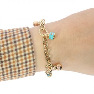Cetaş 14K Italian Evil Eye-motif Bracelet