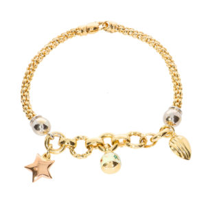 Cetaş 14K Gold Star Italian Bracelet