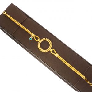 14K Quarter Gold Coin Italian Chain Bracelet
