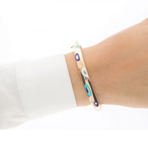 Cetaş 14K Rose Gold Bold Fortuna Cuff Bangle