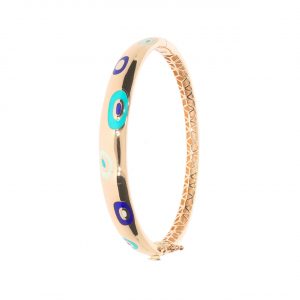 Cetaş 14K Rose Gold Bold Fortuna Cuff Bangle