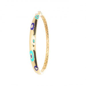 Cetaş 14K Gold Bold Fortuna Cuff Bangle