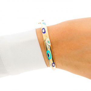 Cetaş 14K Gold Bold Fortuna Cuff Bangle