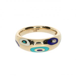 Cetaş 14K Gold Green Fortuna Ring