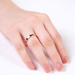 3mm Klasik Flat Roz Altın Alyans