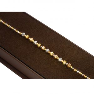 14K Gold Italian Design Dorika Ball Bracelet