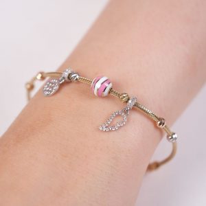 14K Gold Italian Dorika Ball Bracelet