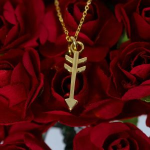 Arrow Pendant 14K Gold Necklace