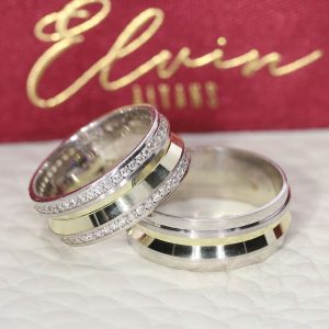 7,50mm Oluklu Gümüş Alyans