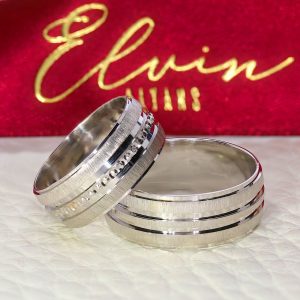 8mm Kalem İşlemeli Gümüş Alyans