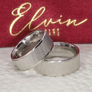 7mm Fırçalı Flat Gümüş Alyans