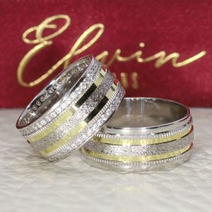 8.80mm Oluklu Gümüş Alyans