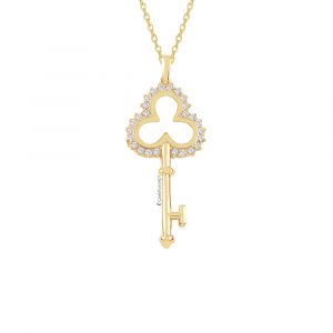 Vintage Gold Key Necklace