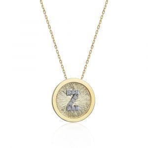 Personalized Gemstone Initial Pendant