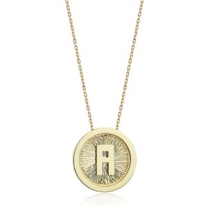 Personalized Initial Pendant – Simple & Plain