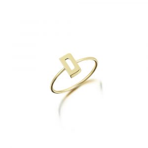 Stone-Free Thin Ring (All letters available for order)