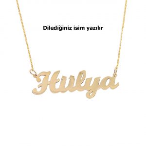 14 Karat Gold Name Necklace With 5 Letters