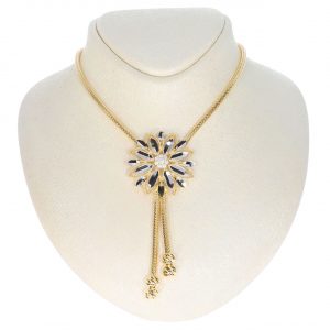 Italian Gold Flower Necklace