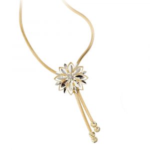 Italian Gold Flower Necklace