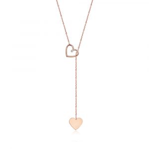 Our Hearts Are One Diamond Necklace