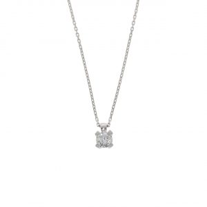 14 Karat Gold Solitaire Necklace