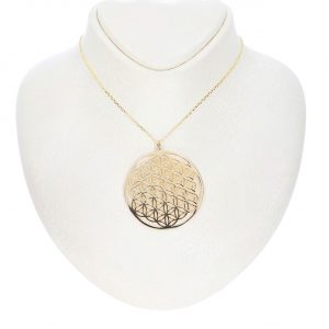 14K Gold Flower of Life Necklace