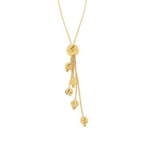 Midas 14K Gold Grape Cluster Design Necklace