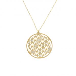 14K Gold Flower of Life Necklace