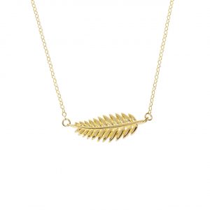 14 Karat Gold Wheat Stalk Pendant
