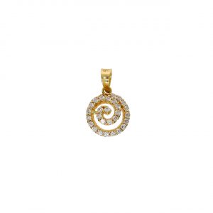14 Karat Spiral Pendant