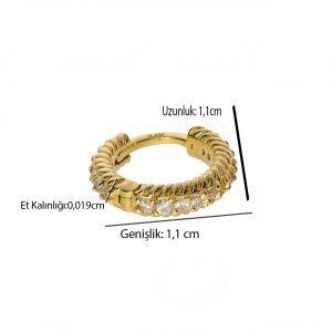 Helix Hoop Tragus Earring, 14K gold
