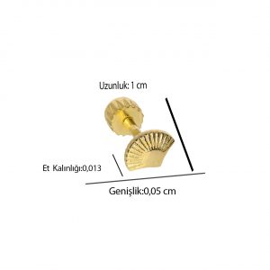 14K Gold Seashell Tragus Piercing