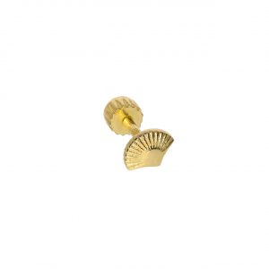 14K Gold Seashell Tragus Piercing