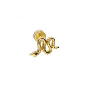Snake Tragus Earring 14K gold