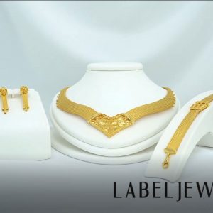 Label Örme Altın Düğün Seti 14 Ayar