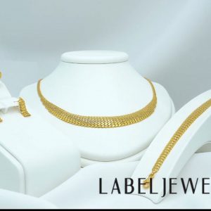 Label Yılan Derisi Altın Set 14 Ayar