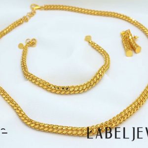 Label Aynalı Altın Set 14 Ayar