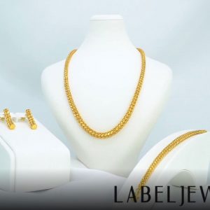 Label Aynalı Altın Set 14 Ayar