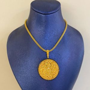 Large Round Memento Necklace