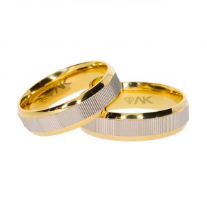 6mm Flat Desenli Elvin Altın Alyans 141