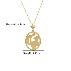 Rayna 14K Gold Mother and Child Necklace