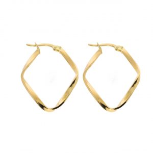 Gold Hoop Earrings 14K