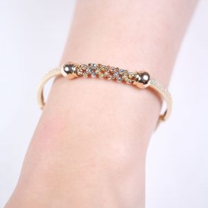 Genola Dorika 14K Gold Three-Color Ball Bracelet