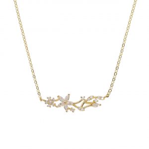 14K Gold Flower Pendant
