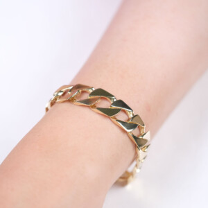 Genola Thick Gourmet Chain Bracelet 14K