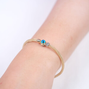 Italian Evil Eye 14K Gold Bracelet