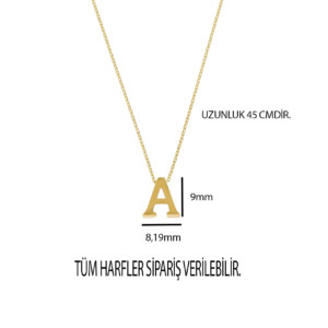 14K Gold Initial Necklace