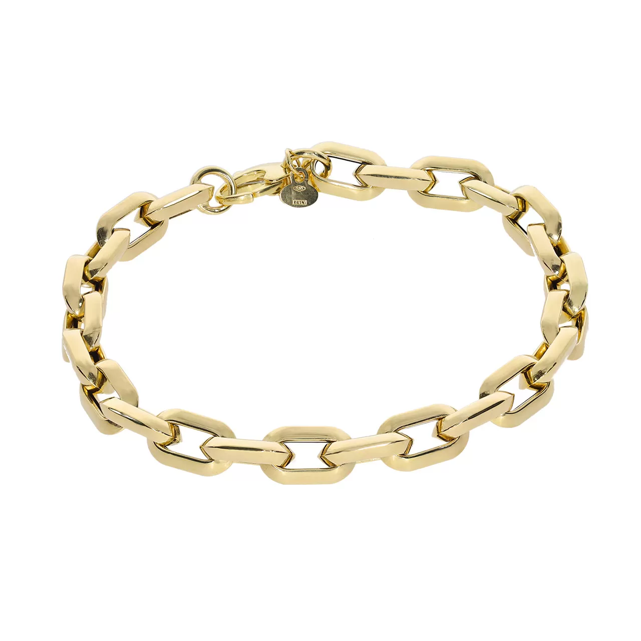 Italian Halo Gold Bracelet 14 Carat
